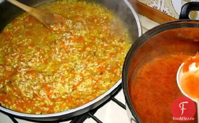 Risotto rapid cu morcovi și Feta