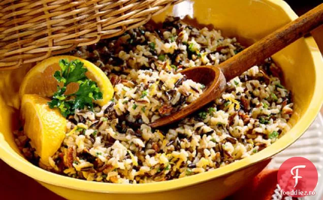 Salată De Orez Cu Vinaigretă Portocalie