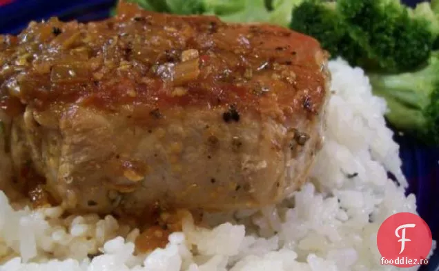 Cotlet De Porc Cu Rozmarin Portocaliu