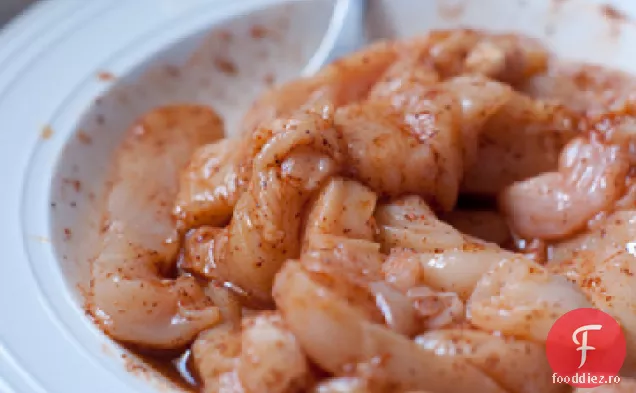 Pui catifelat marinat pentru prăjit