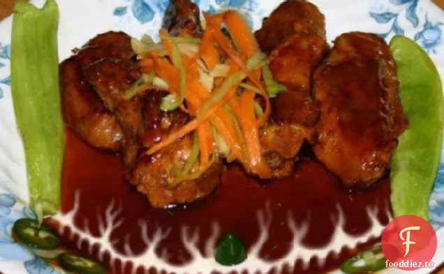 Fumat Aripi De Pui Bourbon