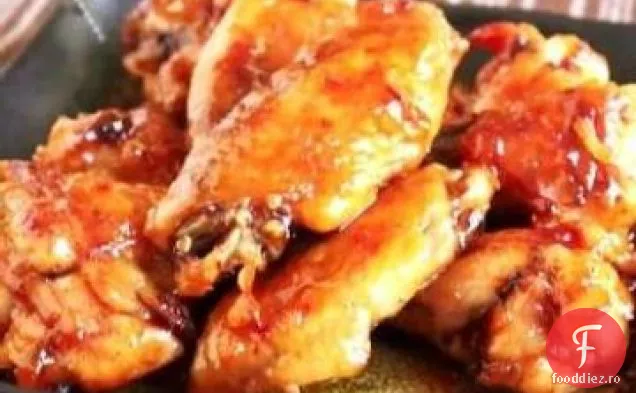 Aripi De Pui Cu Glazură Portocalie