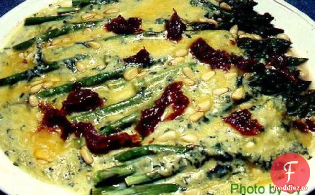 Sparanghel Cu Sos De Brânză Gouda Cu Lămâie-Busuioc