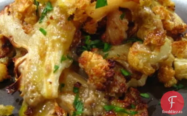 Conopidă prăjită lent cu hamsii bătute