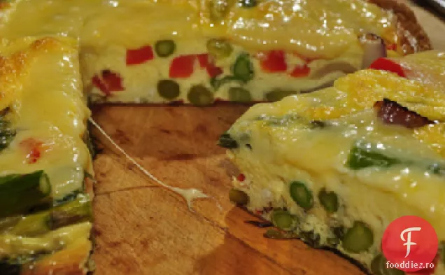 Sparanghel și Frittata de roșii uscate la soare