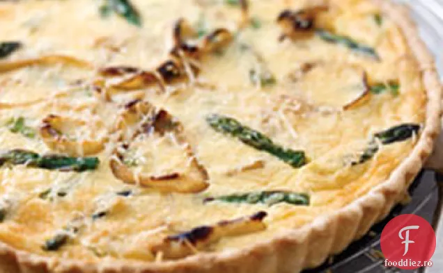 Tarta cu sparanghel și parmezan