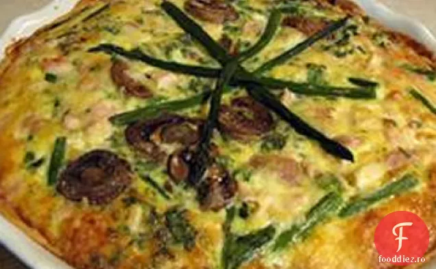 Quiche De Pui Cu Sparanghel