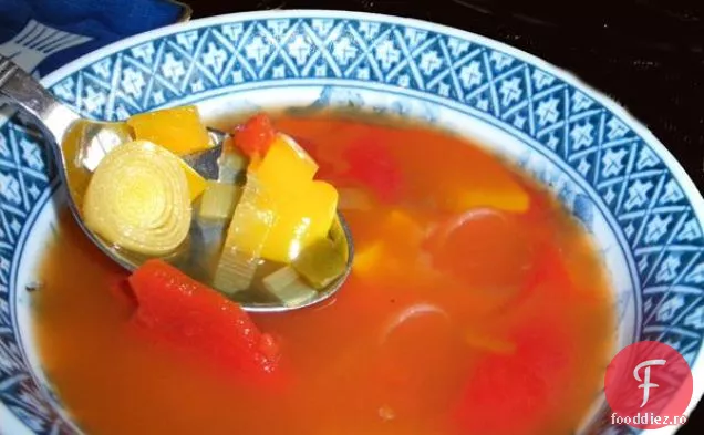 Supă de Praz de cartofi vegani sau vegani