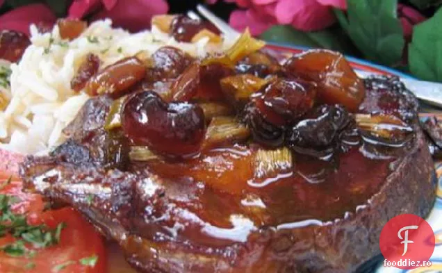 Cotlete de porc Saucy cu afine pentru oala Crock!
