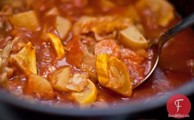 Varză Vindecătoare, Cartofi, Morcovi Și Tocană De Curry Cu Roșii
