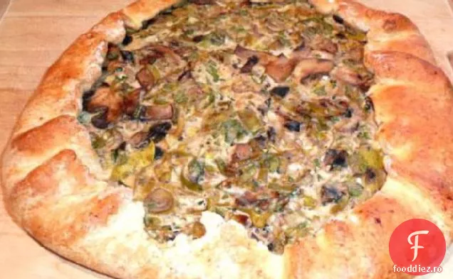 Galette de ciuperci și praz