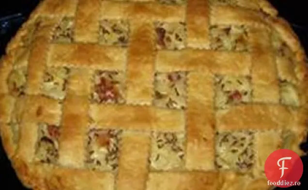 Germană Zwiebelkuchen (Plăcintă Cu Ceapă)