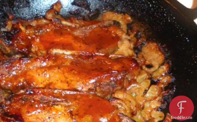Beer ' n BBQ fiert țară stil coaste de porc