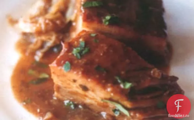 Piept de porc fiert cu varză