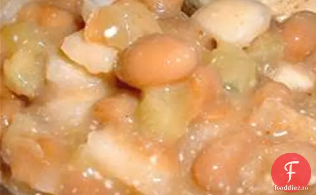 Salată de porc și fasole I