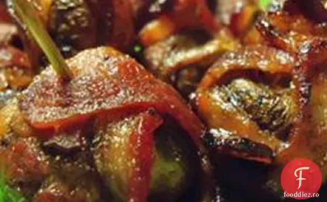 Bacon Înfășurat Ciuperci Umplute