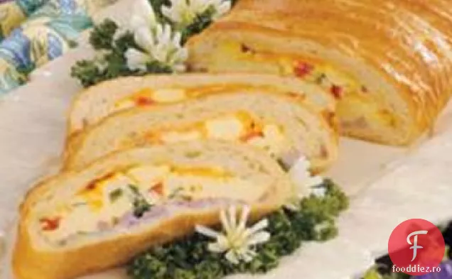 Pâine Brunch Cu Ouă Amestecate