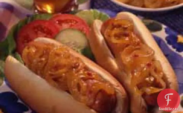 Hot Dog sufocați de ceapă