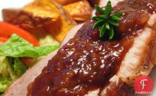 Filet de porc cu sos Balsamic-afine