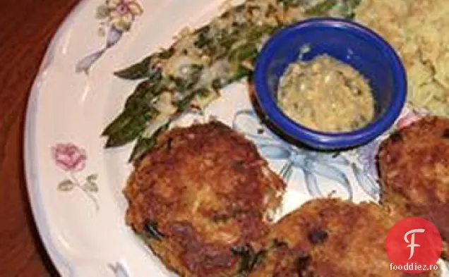 Prăjituri De Crab Perfecte Cu Ceapă Verde