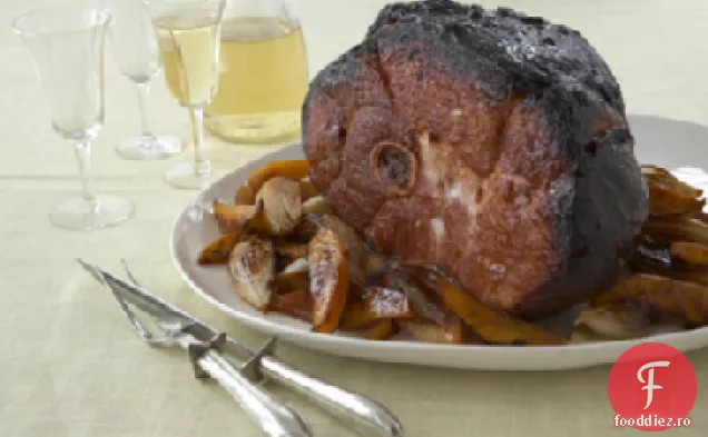 Șuncă afumată la cuptor cu Mango