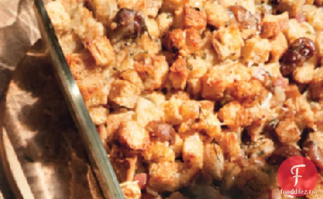 Umplutură integrală de grâu cu Pancetta, castane și parmezan