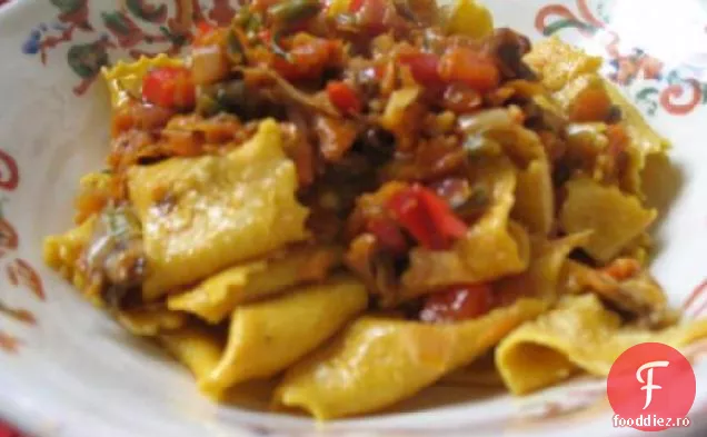 Pappardelle Bolognese Con Verdure