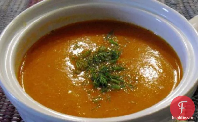 Supă Cremoasă De Ardei Prăjit