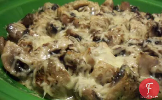 Gratin De Ciuperci Cu Brânză Asiago