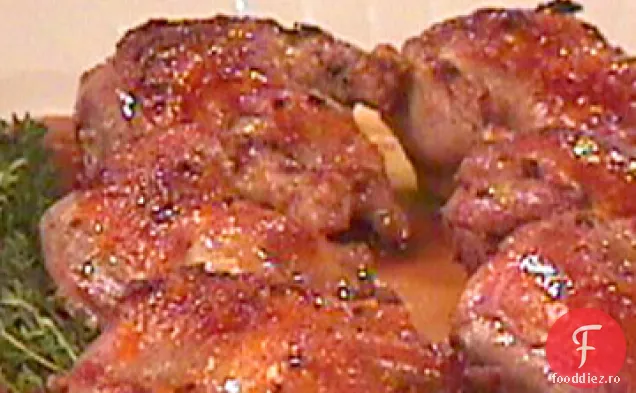 Squabul prăjit al lui Stephen cu confit portocaliu Sevilla