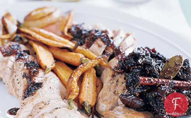Filet de porc prăjit cu chutney de smochine