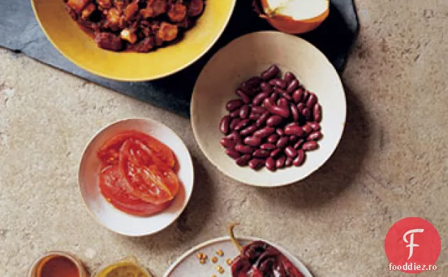 Carne de porc mărunțită în Chili roșu