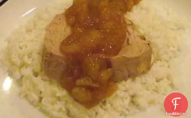 Filet De Porc Piperat Cu Piure De Ghimbir De Mango
