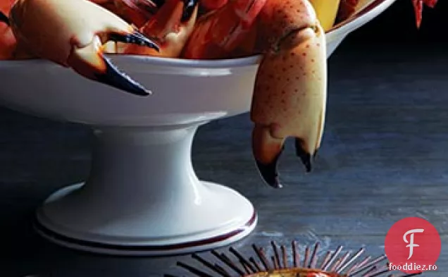 Exemplare de mare adâncime cu sos de Cocktail diabolic de fierbinte
