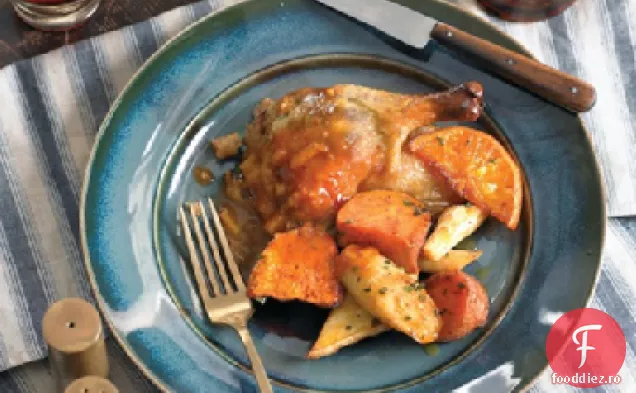 Cartofi dulci prăjiți și păstârnac cu pudră de Chili