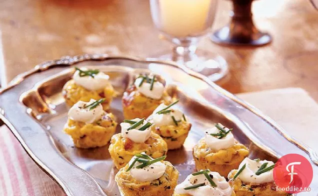 Mini Frittatas cu slănină și cartofi