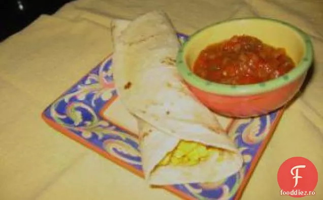 Burrito cu ou de cartofi și brânză