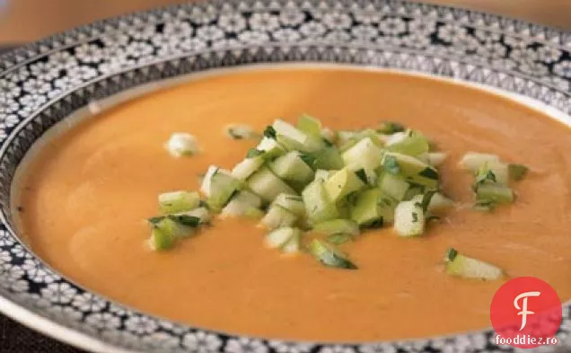 Linte rosie Mulligatawny cu Salsa de mere-telina