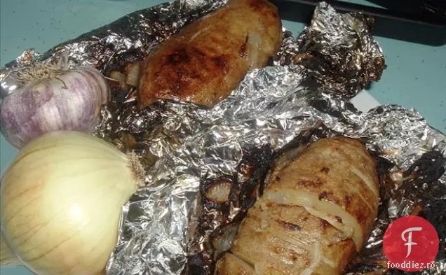 Cartofi Bbq Cu Ceapă Și Usturoi