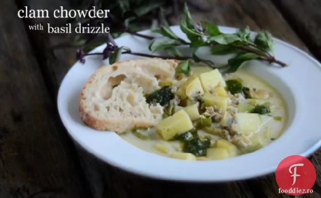 Chowder de scoici cu scoici proaspete (sau conserve)