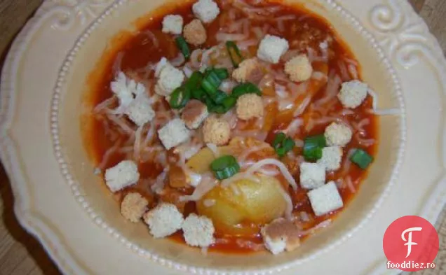 Supă Italiană Cu Cuțit Și Furculiță
