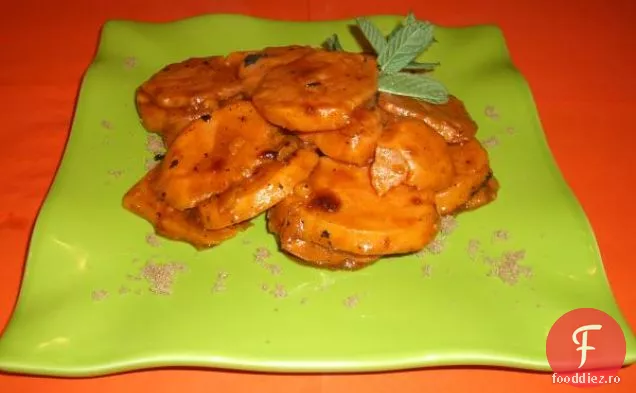 Degete De Cartofi Dulci La Grătar Cu Dip Curry