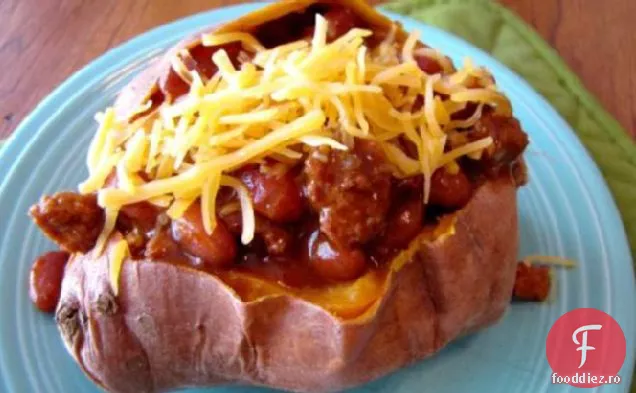 Cartofi Dulci Umpluți Cu Chili / Igname