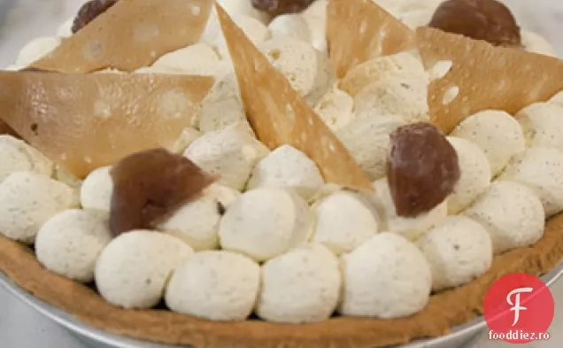 Plăcintă cu castane cu cremă de rom