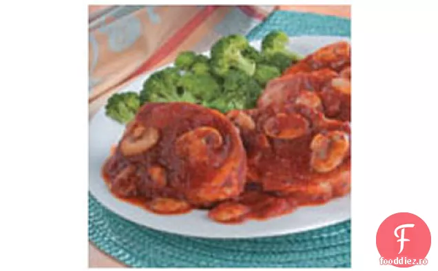 Cotlet de porc cu ciuperci