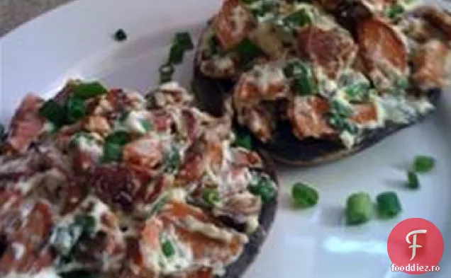 Portabellas Umplute Cu Cârnați De Pui Italieni