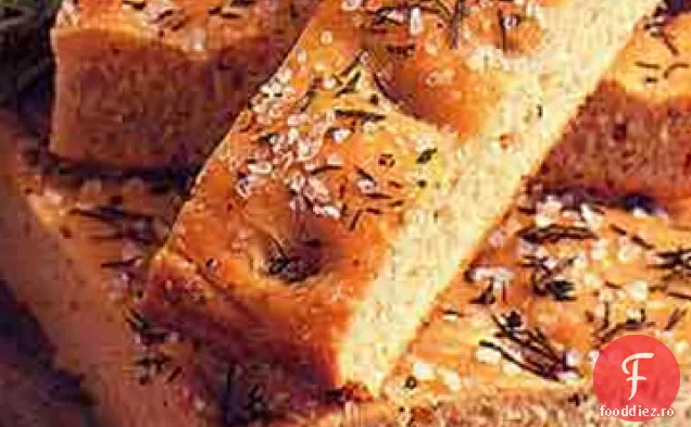 Focaccia de ardei crăpat cu ulei de trufe