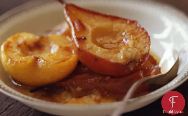 Gratin de fructe cu Calvados și Mascarpone
