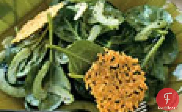 Salată de spanac și țelină cu vinetă de lămâie