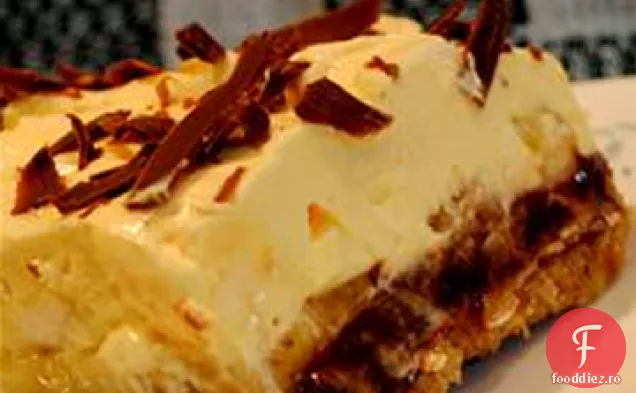Placinta Cu Banane Acoperite Cu Ciocolata
